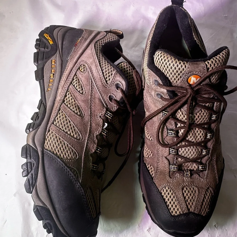 Merrell Taupe and Black Trail Shoes